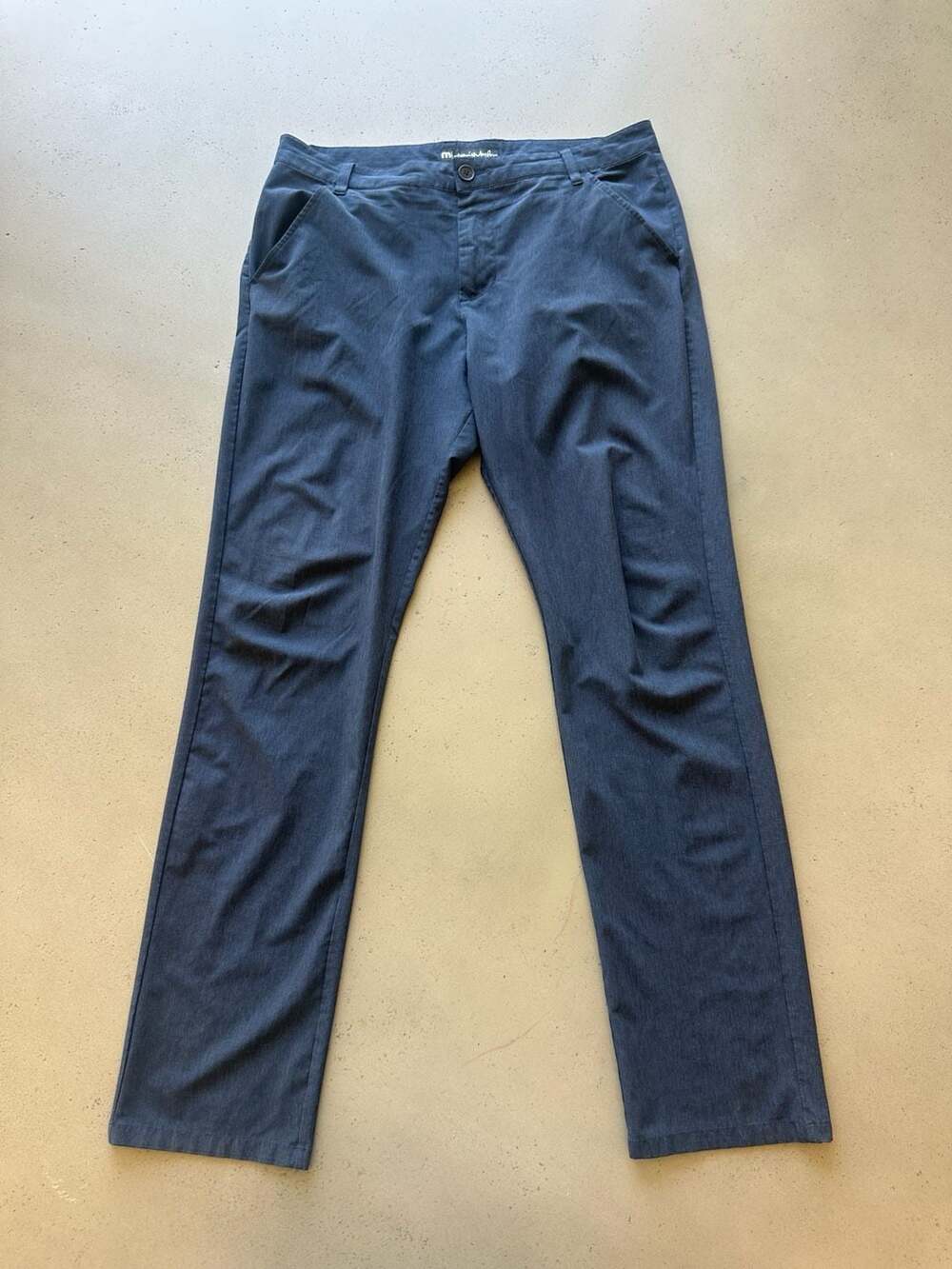TravisMathew Men's Performance Pants Size 33 Blue Heathered Golf Trousers